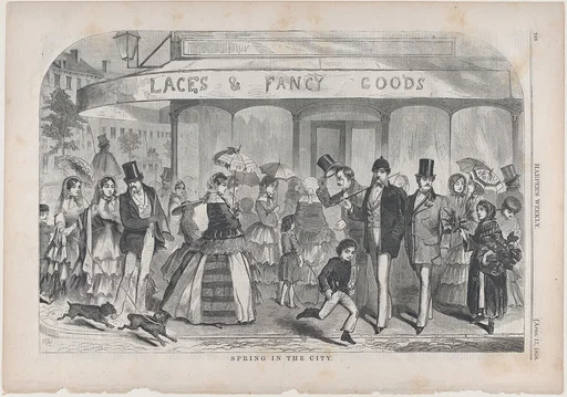 Spring in the City (from "Harper's Weekly," Vol. II)