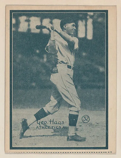 Geo. Haas, Athletics A.L. from the Baseball trade card series (W517) — Unknown
