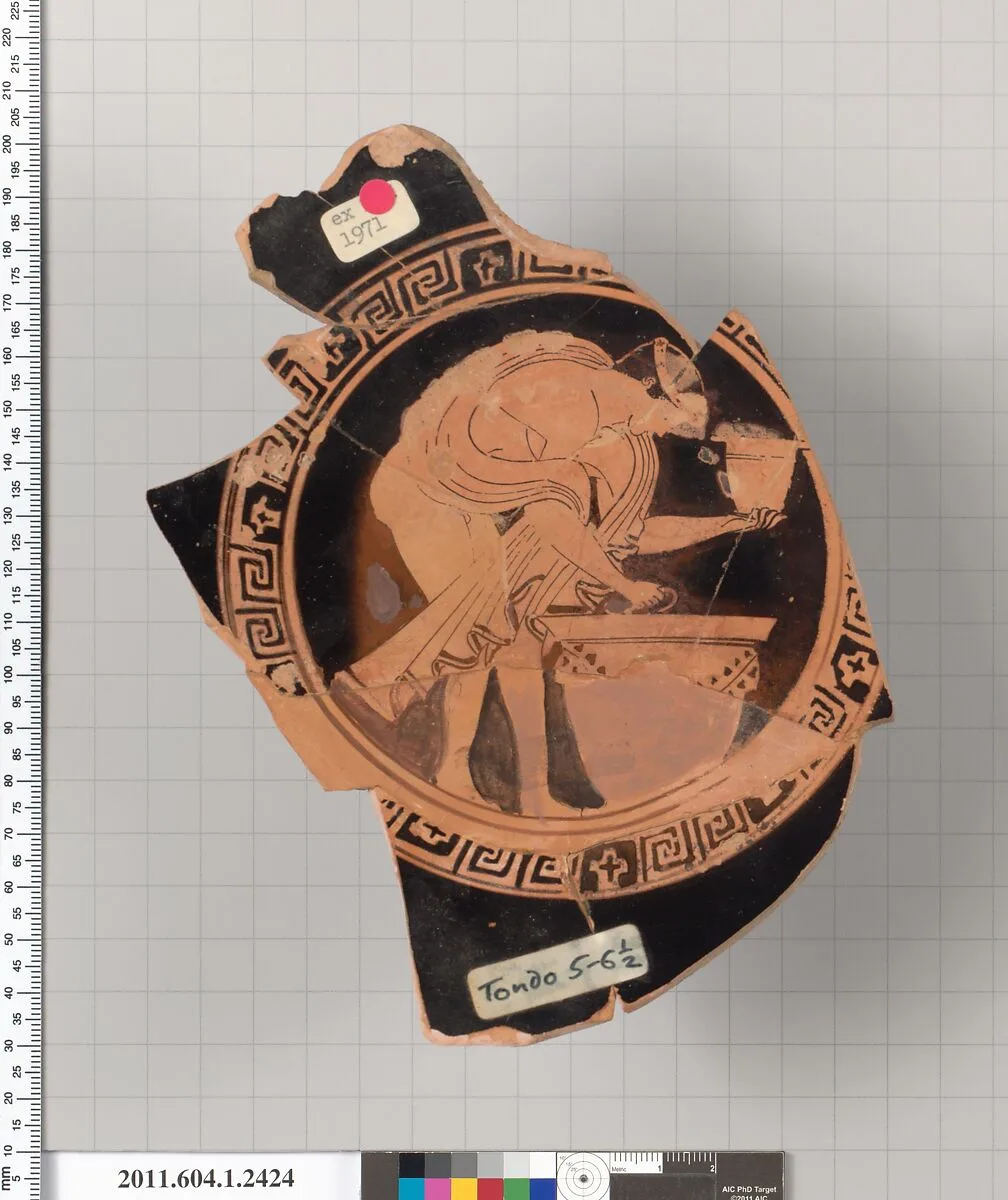 Terracotta fragment of a kylix (drinking cup) — Unknown