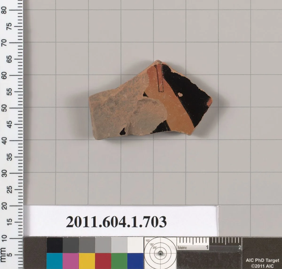 Terracotta fragment of a kylix (drinking cup) — Unknown