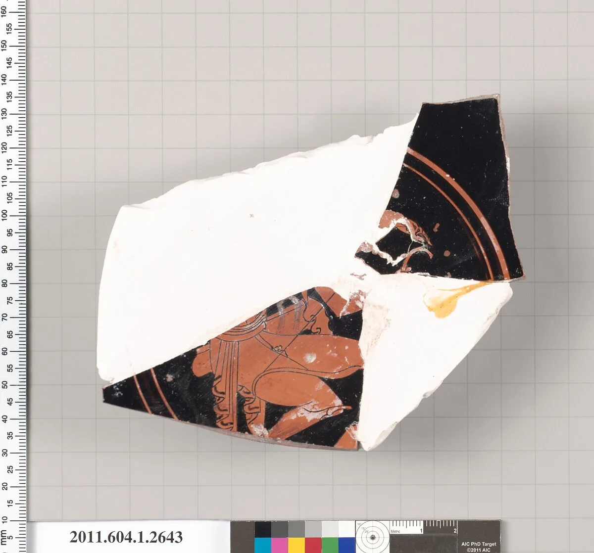 Terracotta fragment of a kylix (drinking cup) — Unknown