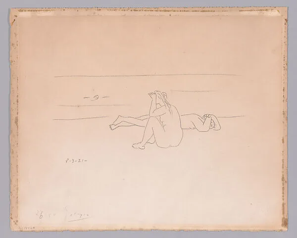 Sur la Plage I (Deux Nus) — Edition M. de Zayas|Pablo Picasso|Bruant