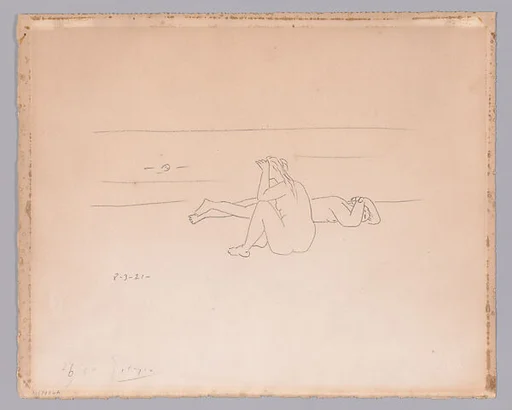 Sur la Plage I (Deux Nus)