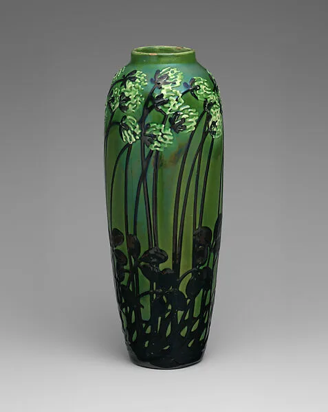 Vase with clover — Tonwerke Kandern|Max Läuger