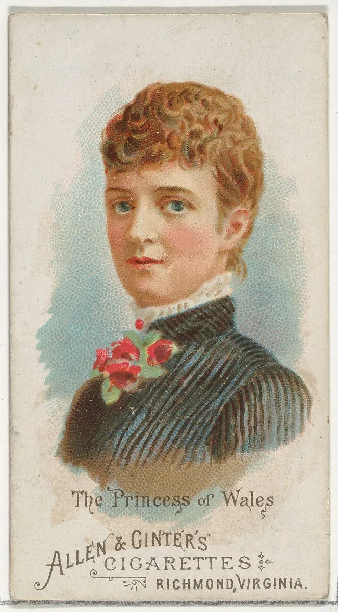 The Princess of Wales, from World's Beauties, Series 1 (N26) for Allen & Ginter Cigarettes — Allen & Ginter