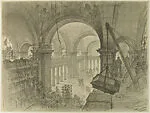 The Metropolitan Museum of Art, Great Hall, interior view — Hugh Ferriss