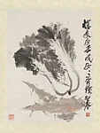 清/現代 齊白石 白菜冬筍圖軸|Cabbage and Bamboo Shoot — Qi Baishi