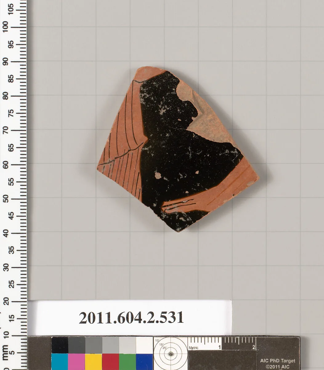 Terracotta fragment of a column-krater (bowl for mixing wine and water) — Unknown