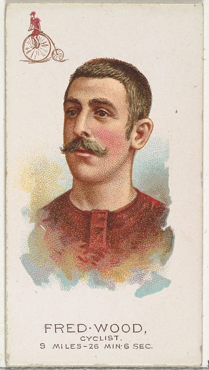 Fred Wood, Cyclist, from World's Champions, Series 2 (N29) for Allen & Ginter Cigarettes — Lindner, Eddy & Claus|Allen & Ginter