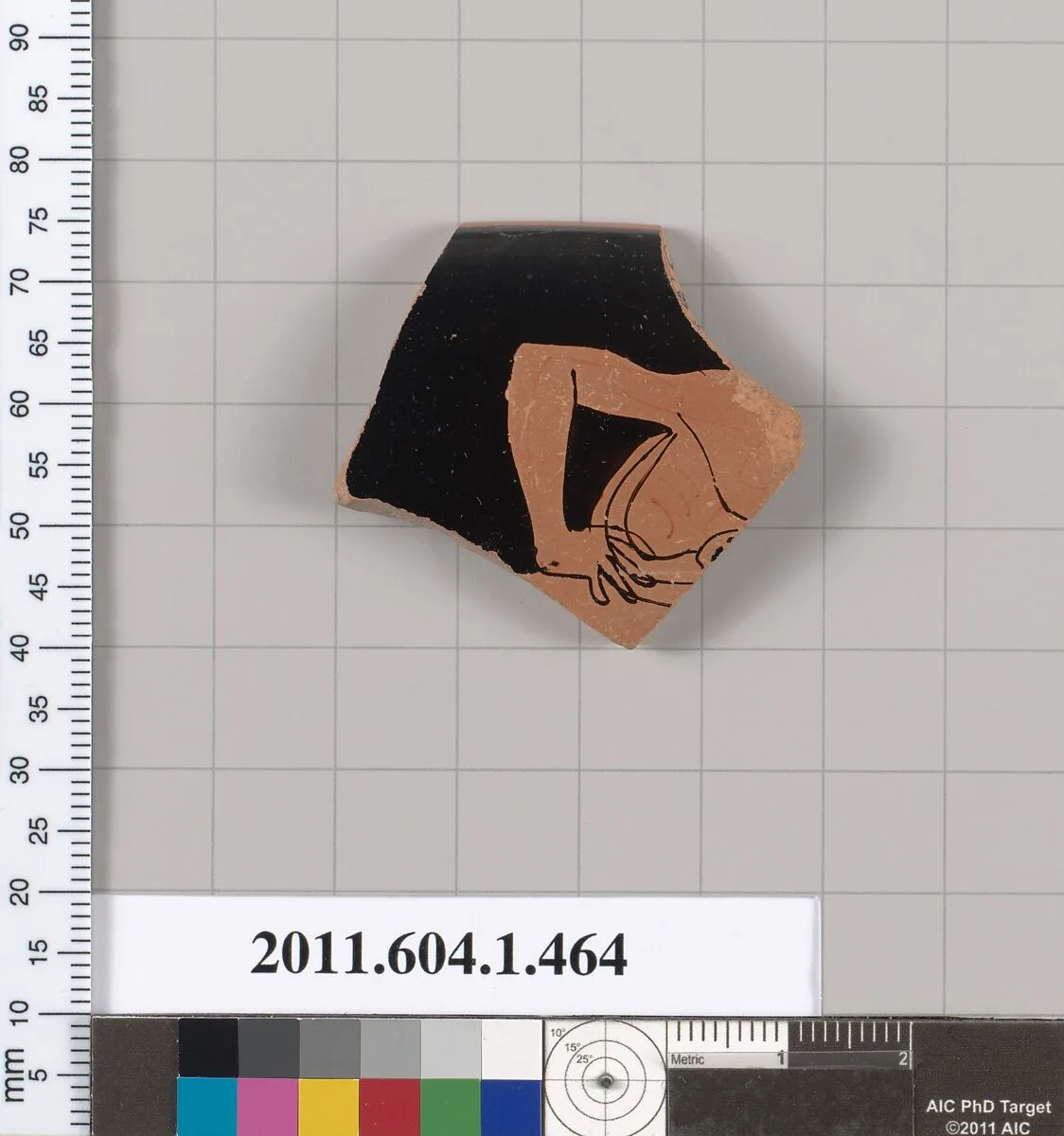 Terracotta rim fragment of a kylix (drinking cup) — Unknown