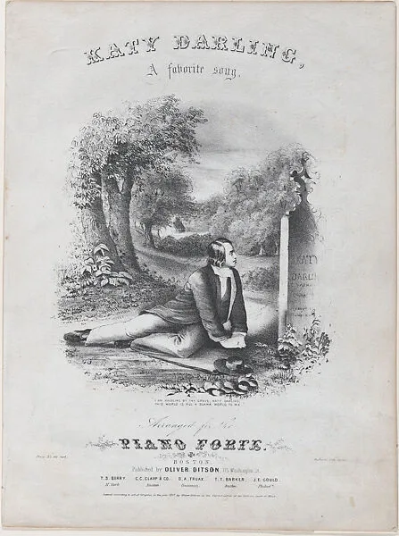 Katy Darling (Sheet music cover) — Winslow Homer|Oliver Ditson & Co.|J. H. Bufford & Co.
