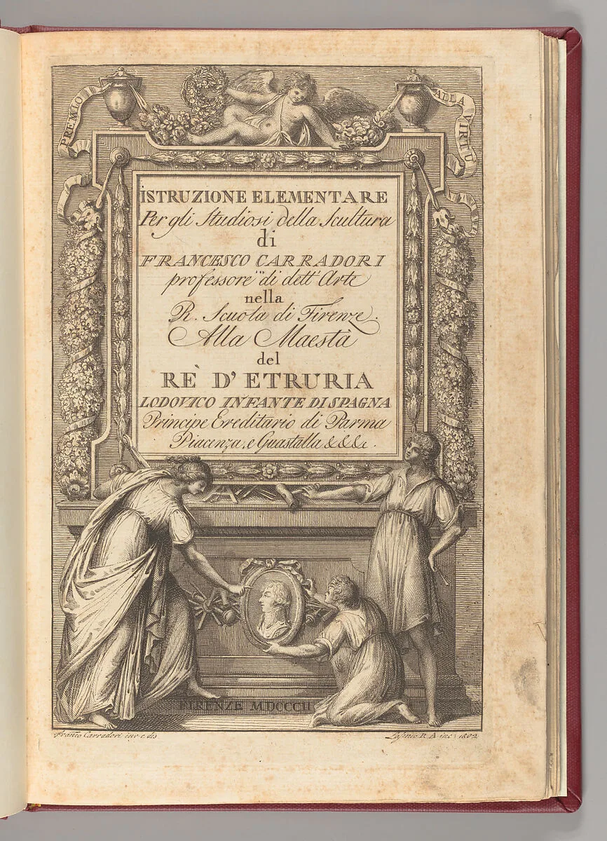 Istruzione elementare per gli studiosi della scultura — Francesco Carradori