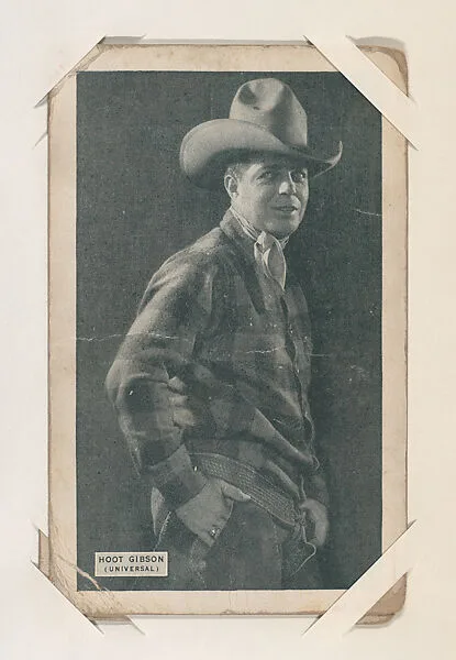Hoot Gibson from Western Stars or Scenes Exhibit Cards series (W412) — Unknown