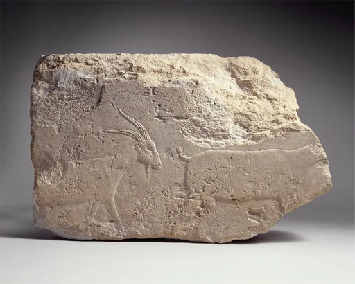 Relief with a billy goat