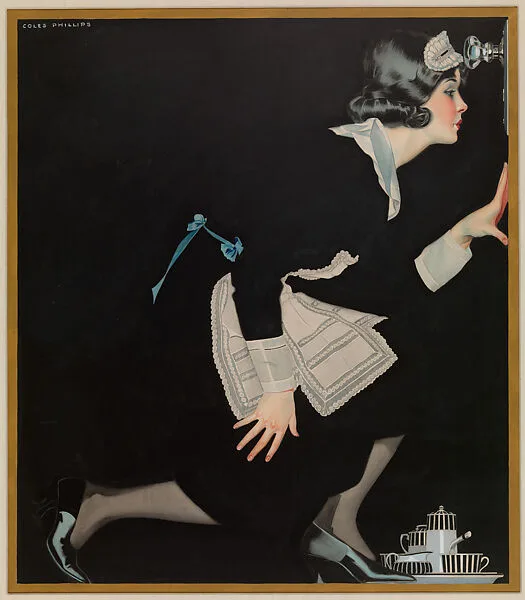“In a Position to Know,” Cover Design for "Life Magazine," April 7, 1921 — Coles Phillips
