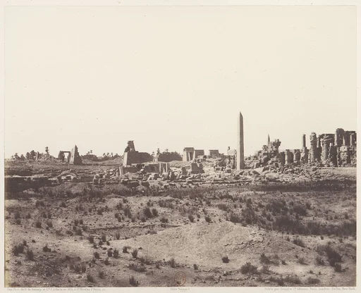 Karnak (Thèbes), Vue Générale des Ruines Prise du Nord-Est, en V
