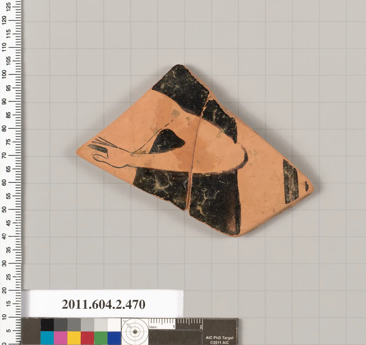 Terracotta fragment of a column-krater (bowl for mixing wine and water) — Unknown