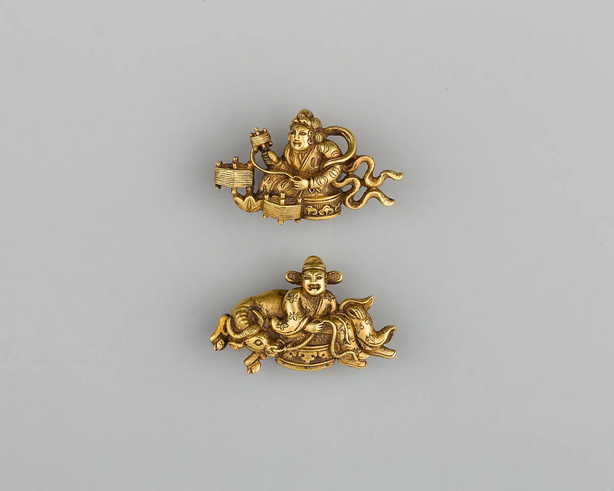 Pair of Sword-Grip Ornaments (Menuki) — Unknown