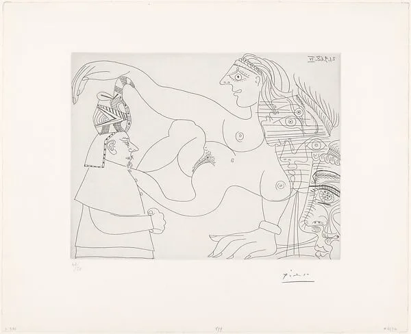 Egyptian and Women, from 347 Suite — Pablo Picasso|Aldo and Piero Crommelynck|Galerie Louise Leiris