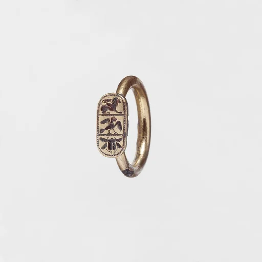 Silver gilt ring