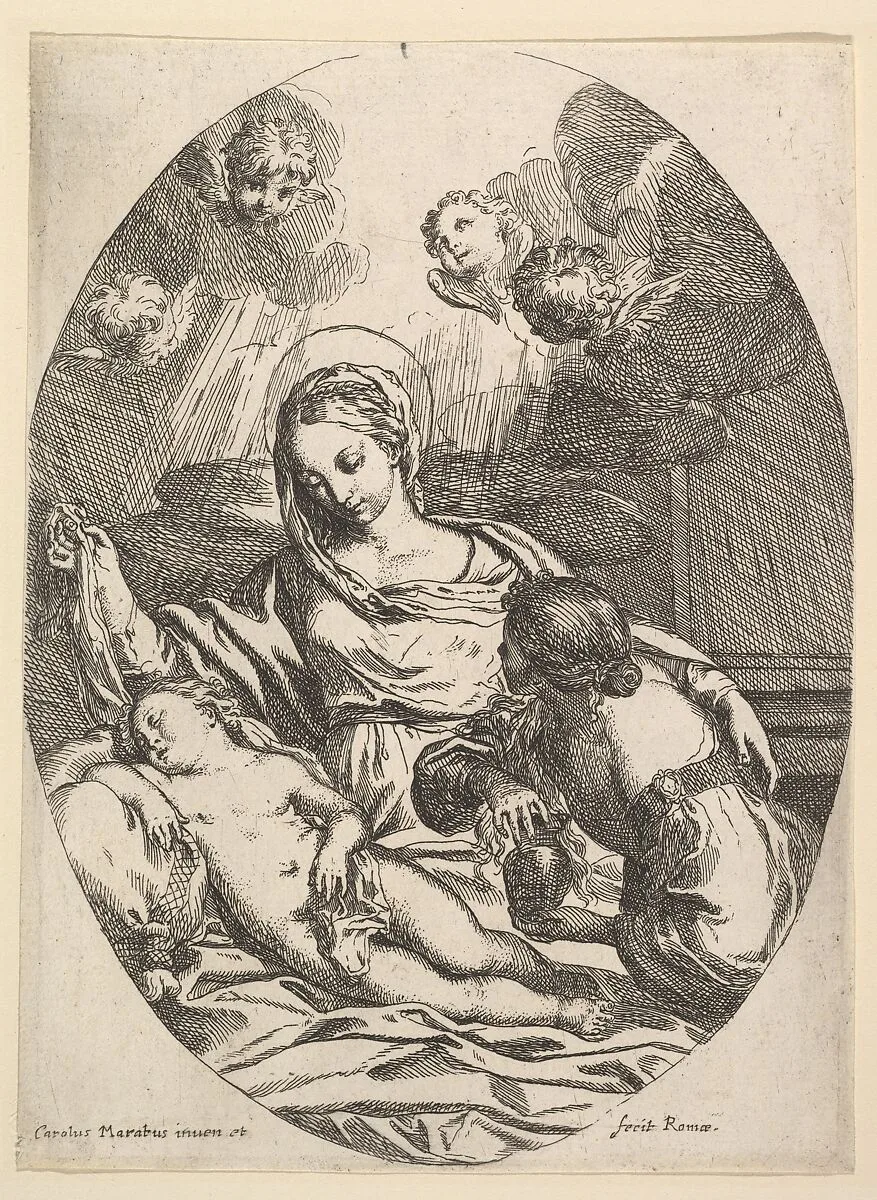 Virgin and Child with St. Mary Magdalen — Carlo Maratti
