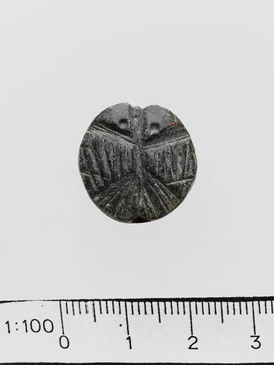 Steatite lentoid seal — Unknown