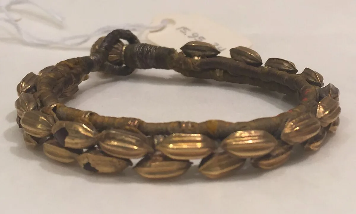 Bracelet with Seed Shaped Beads (Pahunchi), One of a Pair — Unknown