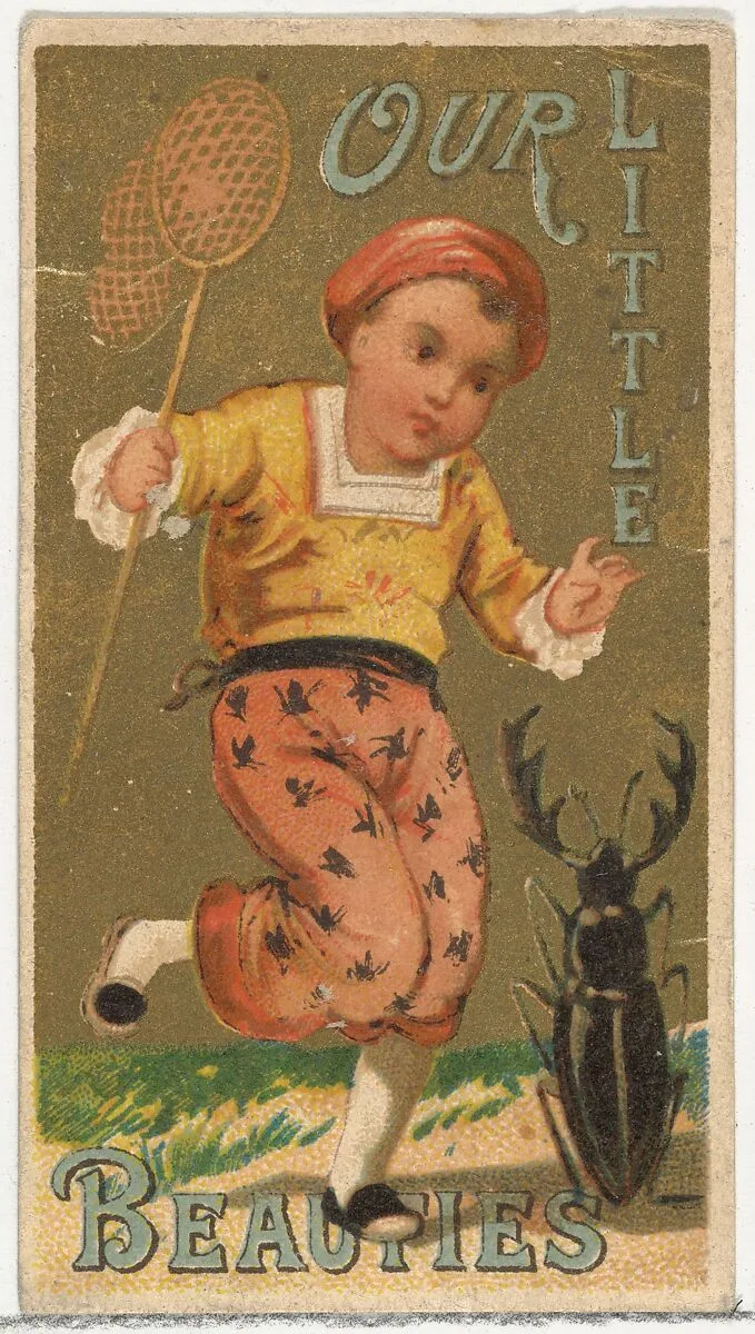 From the Girls and Children series (N58) promoting Our Little Beauties Cigarettes for Allen & Ginter brand tobacco products — Allen & Ginter