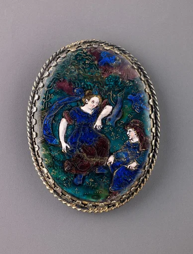 Watchcase cover: Pomona and Vertumnus