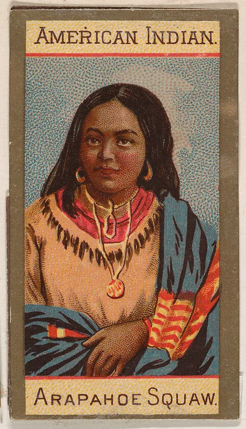 American Indian, Arapahoe Squaw, from Types of Nationalities (N240) issued by Kinney Bros. — Kinney Brothers Tobacco Company