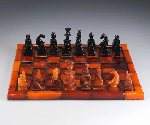 Chessmen (32) and board