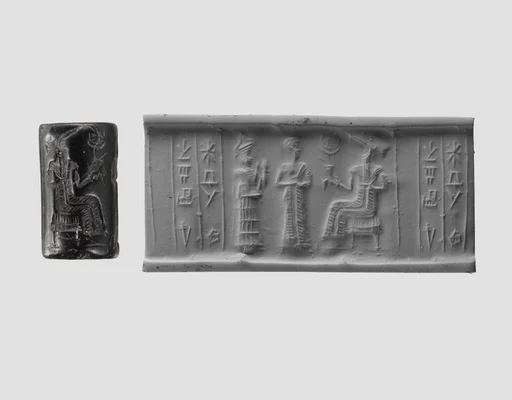 Cylinder seal and modern impression: presentation scene
