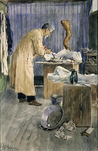 The Artist's Father in the Studio