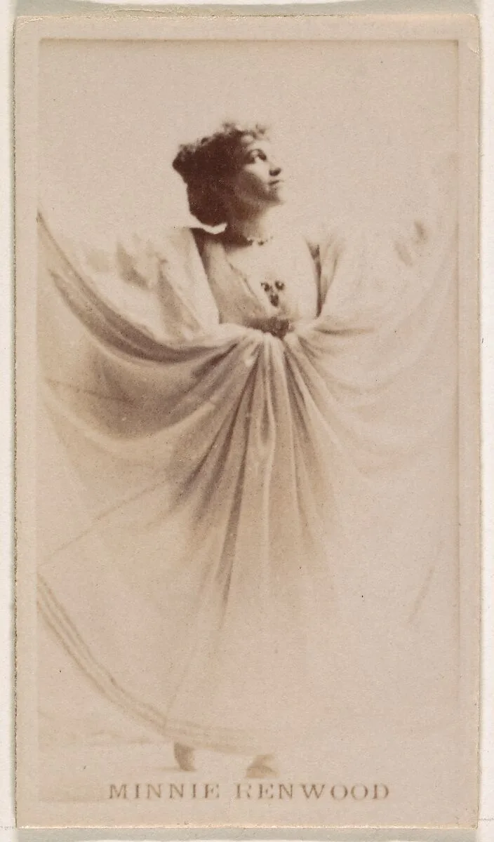 Minnie Renwood, from the Actresses series (N245) issued by Kinney Brothers to promote Sweet Caporal Cigarettes — Kinney Brothers Tobacco Company