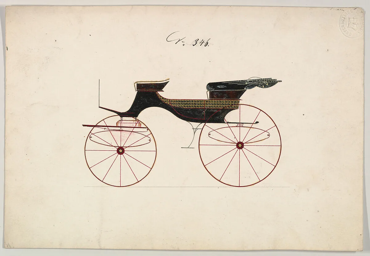 Design for Phaeton, no. 346 — Brewster & Co.