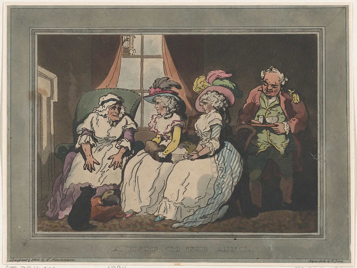 A Visit to the Aunt — Thomas Rowlandson|Francis Jukes|S. W. Fores