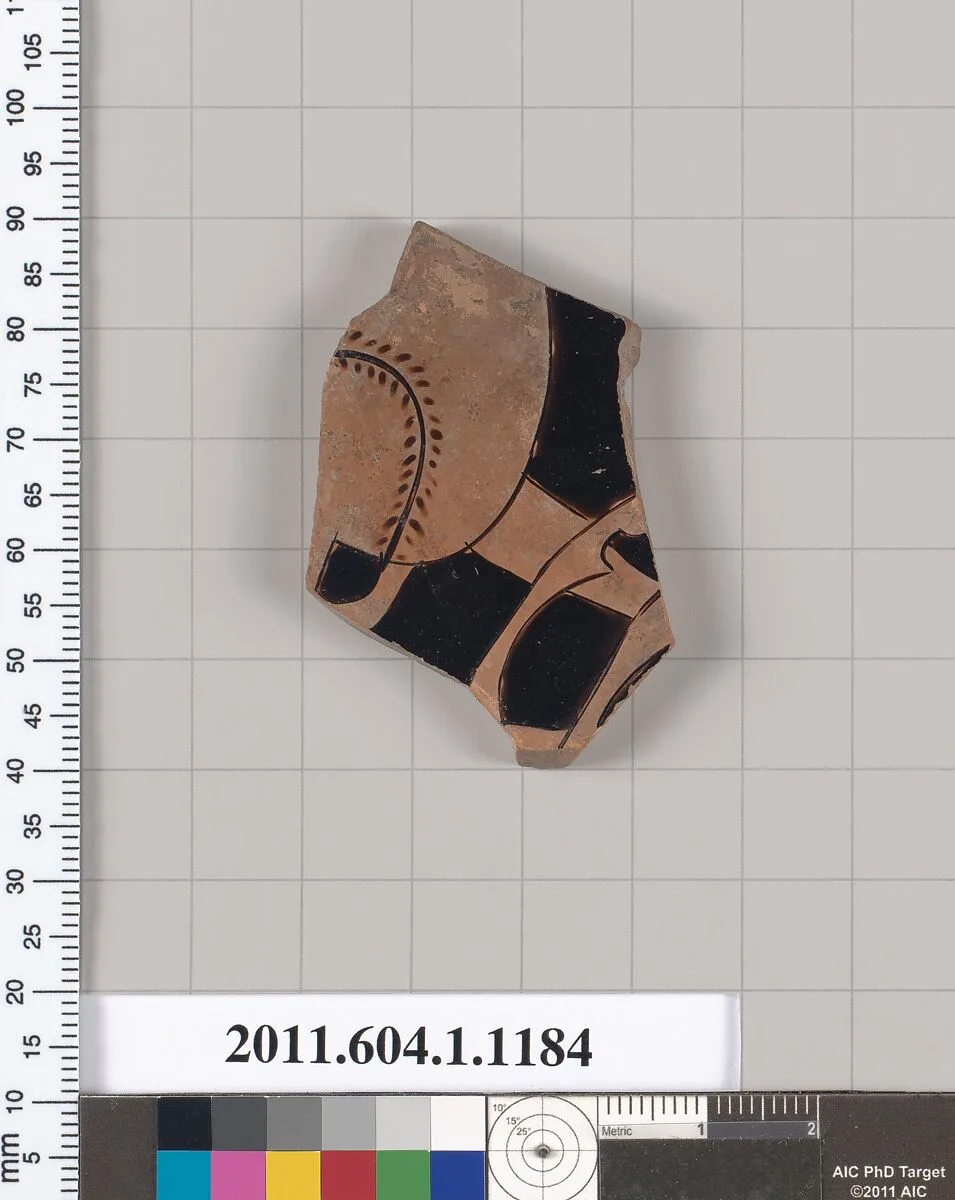 Terracotta fragment of a kylix (drinking cup) — Unknown