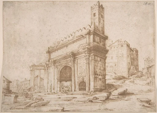 The Arch of Septimius Severus Seen from the East