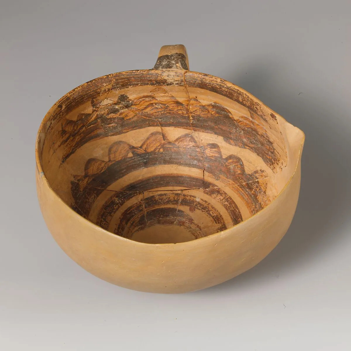 Terracotta one-handled cup — Unknown