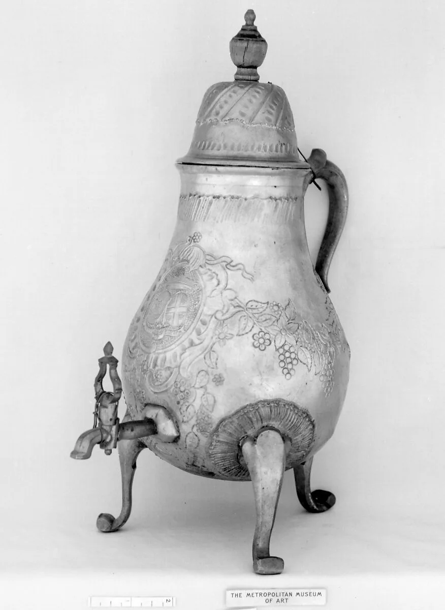 Urn with cover and tray — Unknown