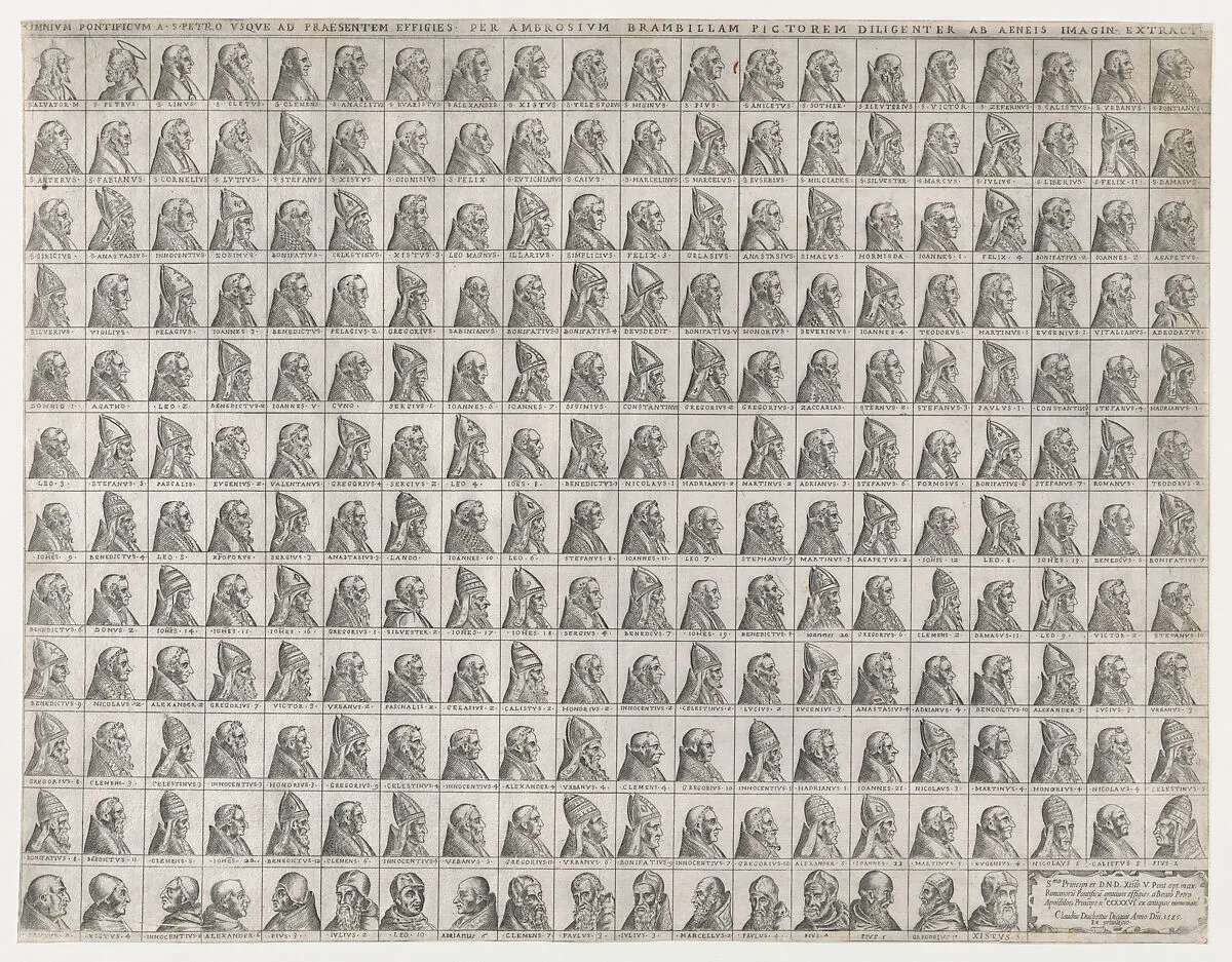 Speculum Romanae Magnificentiae: Small Portraits of the Popes from Christ to Sixtus V — Antonio Lafreri|Giovanni Ambrogio Brambilla|Claudio Duchetti