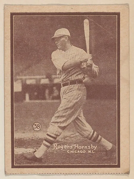Rogers Hornsby, Chicago N.L. from the Baseball trade card series (W517) — Unknown