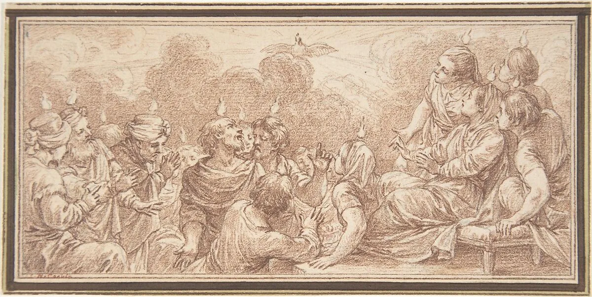 The Coming of the Holy Spirit at Pentecost — Charles Nicolas Cochin II