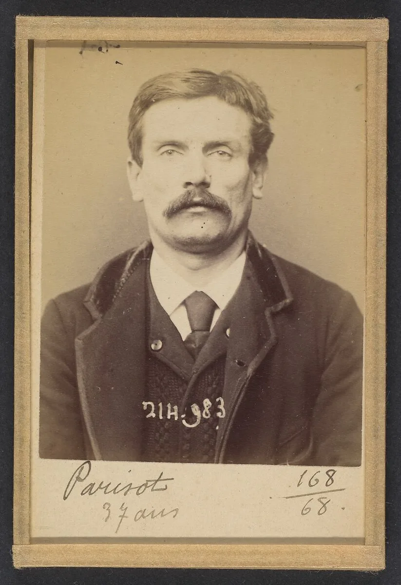 Parisot. Louis. 37 ans, né à Saint-Avalet (Moselle). Employé au "Petit Journal". Anarchiste. 2/3/94. — Alphonse Bertillon