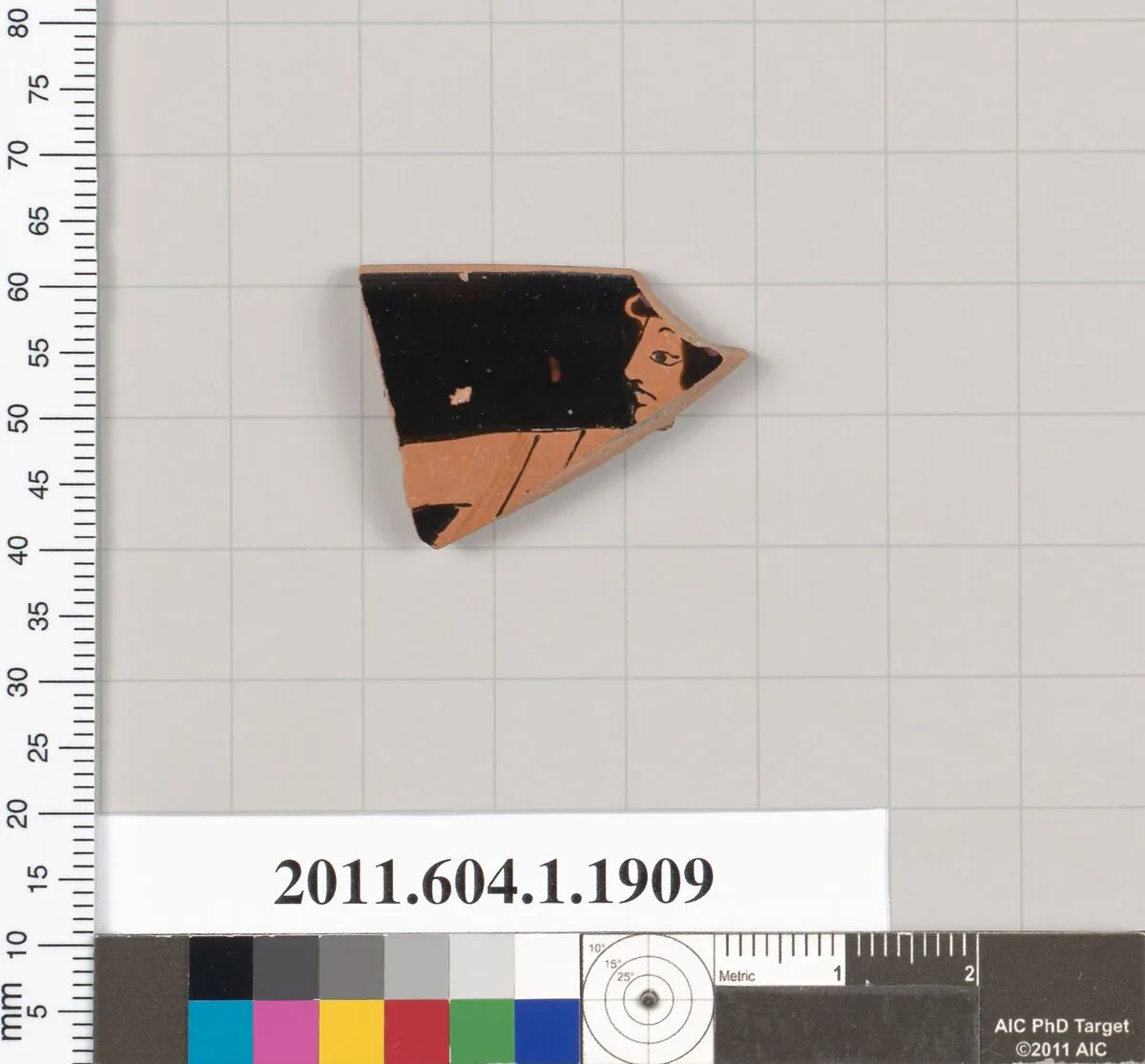 Terracotta rim fragment of a kylix (drinking cup) — Unknown
