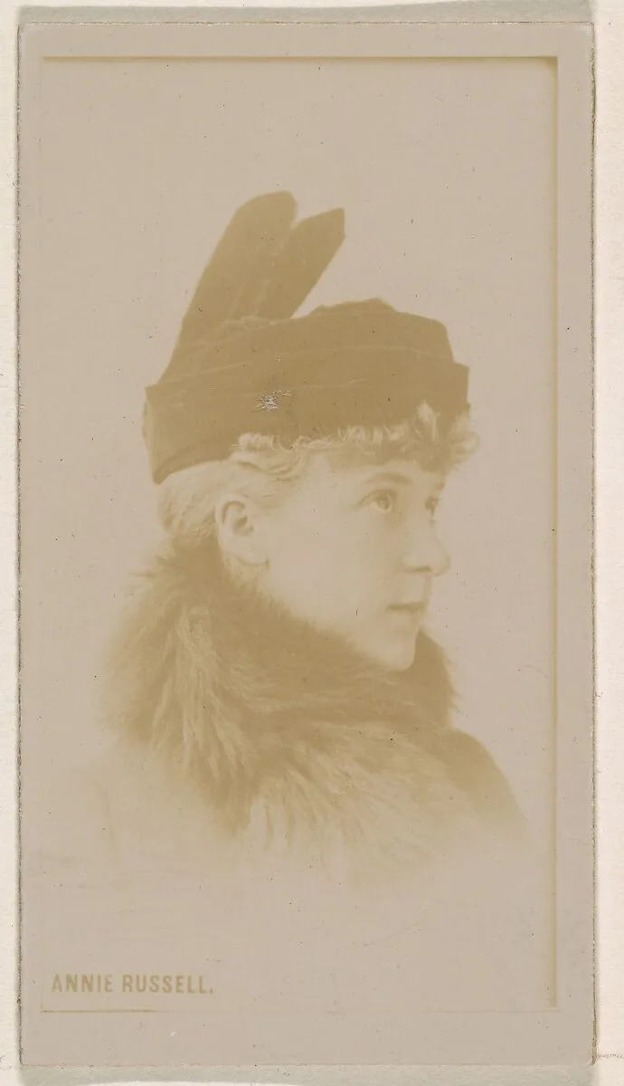 Annie Russell, from the Actresses series (N245) issued by Kinney Brothers to promote Sweet Caporal Cigarettes — Kinney Brothers Tobacco Company