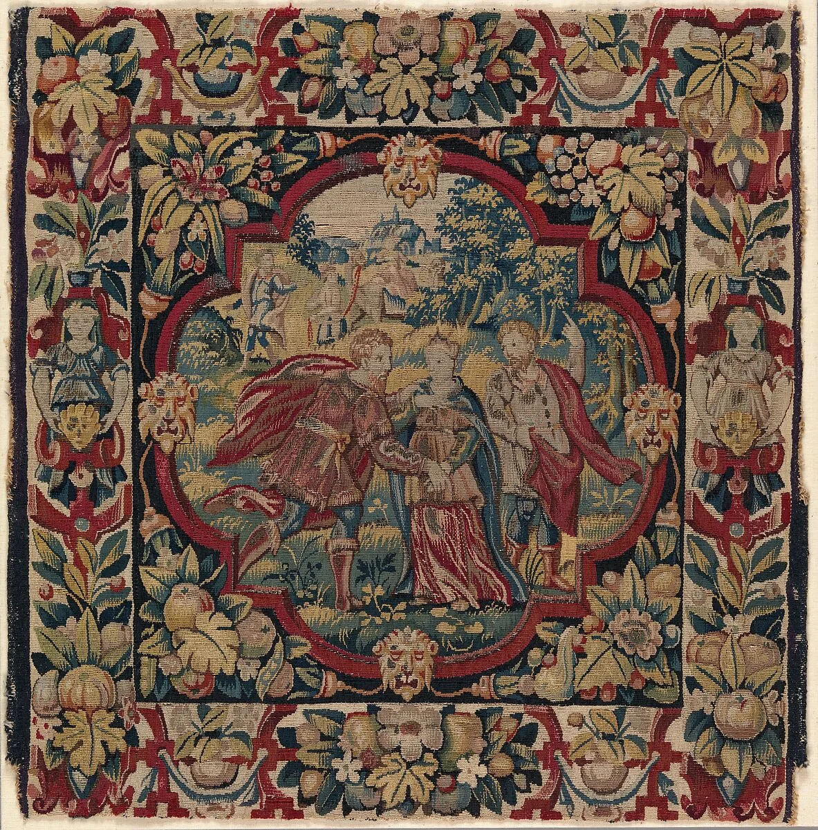 The Meeting of Isaac and Rebekah from the Story of Abraham — Unknown