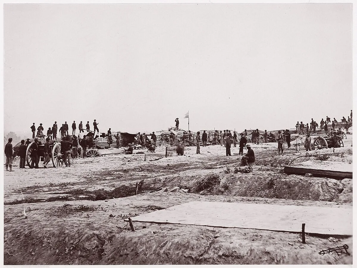 Outer Confederate Line at Petersburg. Captured by 18th Corps, June 15, 1864 — Timothy H. O'Sullivan|Mathew B. Brady