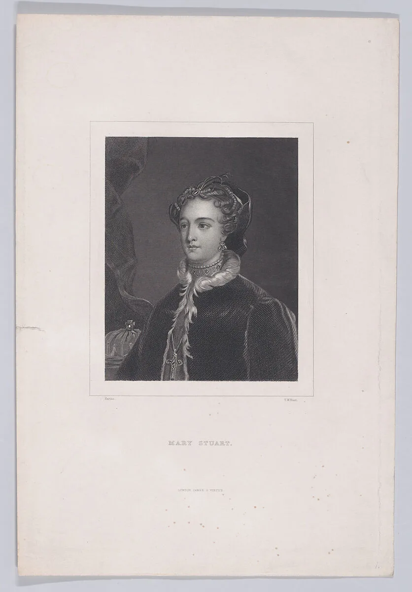 Mary, Queen of Scots (from "The Pictorial History of Scotland," volume 1) — Mary, Queen of Scots|Thomas William Hunt|James Taylor|J. S. Virtue & Co.