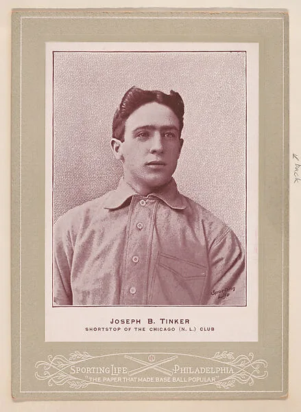 Joseph B. Tinker from Sporting Life Cabinets (W600) — Sporting Life